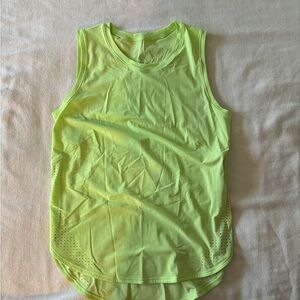 Women's Neon Green Sleeveless Top